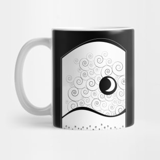 Winter Crescent Moon Landscape Mug